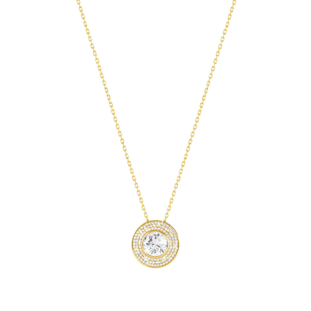 AUREA NECKLACE 145711/010 GOLD CZ
