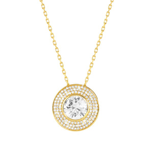 AUREA NECKLACE 145711/010 GOLD CZ