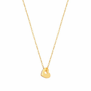 ESSENTIALS NECKLACE 148202/006 GOLD CHAIN & HEART