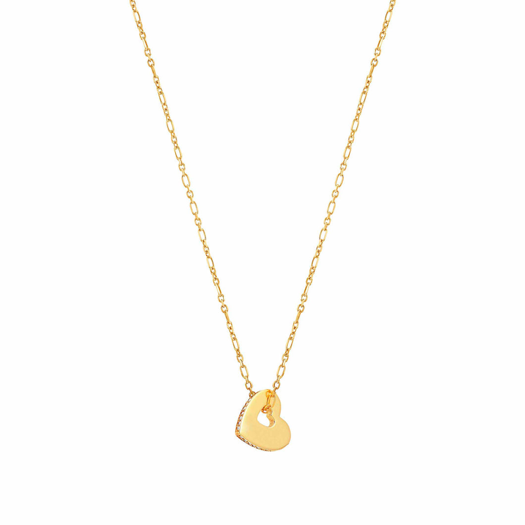 ESSENTIALS NECKLACE 148202/006 GOLD CHAIN & HEART