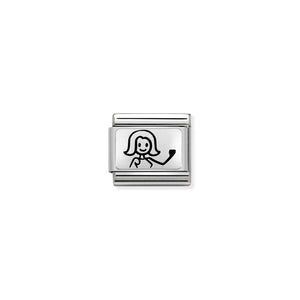 COMPOSABLE CLASSIC LINK 330109/46 MOTHER IN 925 SILVER