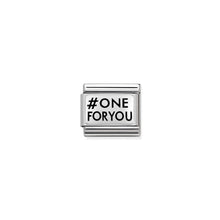 Load image into Gallery viewer, COMPOSABLE CLASSIC LINK 330109/29 #ONEFORYOU (ONE FOR ME ONE FOR YOU) IN 925 SILVER
