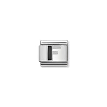 Load image into Gallery viewer, COMPOSABLE CLASSIC LINK 330201/06 BLACK LETTER F IN 925 SILVER
