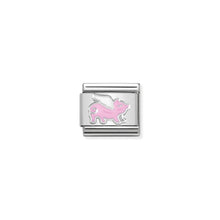 Load image into Gallery viewer, COMPOSABLE CLASSIC LINK 330204/17 PIG WITH WINGS IN ENAMEL &amp; 925 SILVER

