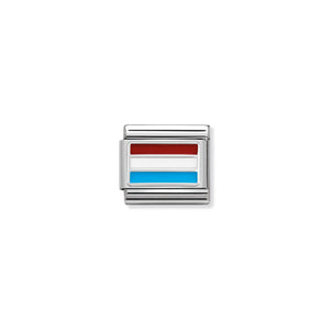 COMPOSABLE CLASSIC LINK 330207/20 LUXEMBOURG IN ENAMEL & 925 SILVER