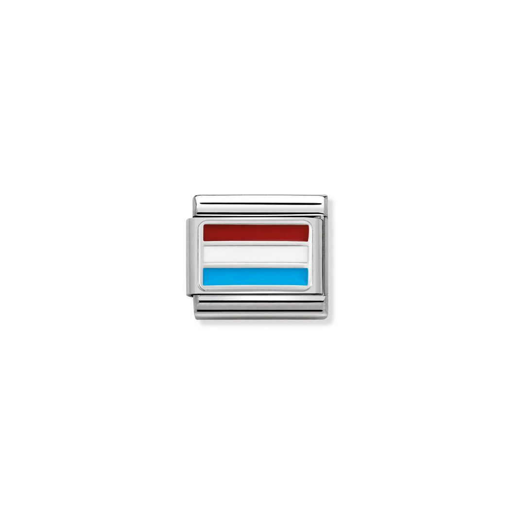 COMPOSABLE CLASSIC LINK 330207/20 LUXEMBOURG IN ENAMEL & 925 SILVER