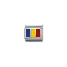 Load image into Gallery viewer, COMPOSABLE CLASSIC LINK 330207/24 ROMANIA IN ENAMEL &amp; 925 SILVER
