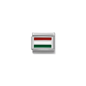 COMPOSABLE CLASSIC LINK 330207/26 HUNGARY IN ENAMEL & 925 SILVER
