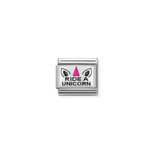 Load image into Gallery viewer, COMPOSABLE CLASSIC LINK 330208/21 RIDE A UNICORN IN ENAMEL &amp; 925 SILVER

