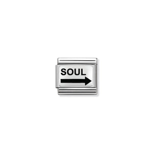 COMPOSABLE CLASSIC LINK 330208/22 SOUL ARROW IN ENAMEL & 925 SILVER