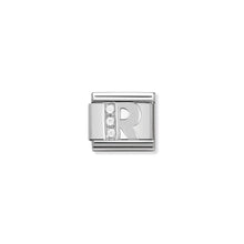 Load image into Gallery viewer, COMPOSABLE CLASSIC LINK 330301/18 LETTER R WITH CZ IN 925 SILVER
