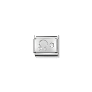 COMPOSABLE CLASSIC LINK 330302/05 LEO ZODIAC WITH CZ IN 925 SILVER