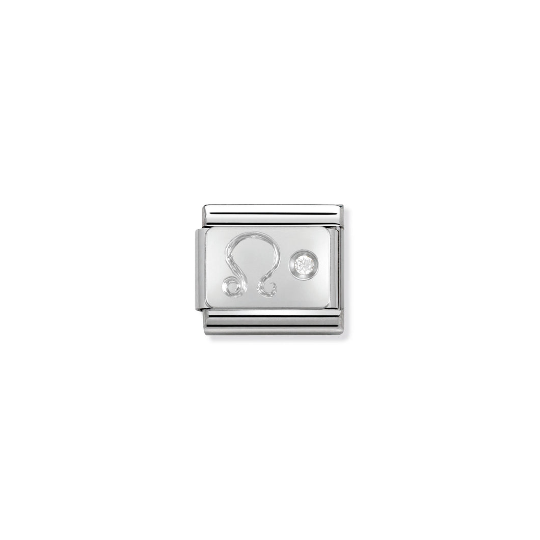 COMPOSABLE CLASSIC LINK 330302/05 LEO ZODIAC WITH CZ IN 925 SILVER