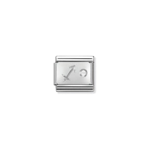 COMPOSABLE CLASSIC LINK 330302/09 SAGITTARIUS ZODIAC WITH CZ IN 925 SILVER