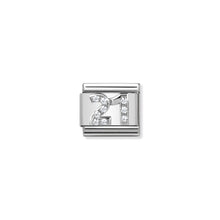 Load image into Gallery viewer, COMPOSABLE CLASSIC LINK 330304/19 NUMBER 21 WITH CZ IN 925 SILVER
