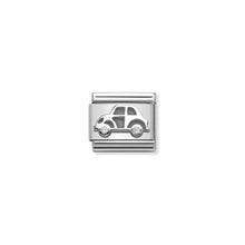 Load image into Gallery viewer, COMPOSABLE CLASSIC LINK 330311/05 CAR WITH WHITE CZ IN 925 SILVER
