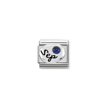 Load image into Gallery viewer, COMPOSABLE CLASSIC LINK 330505/09 SEPTEMBER SAPPHIRE IN 925 SILVER
