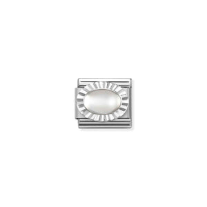 COMPOSABLE CLASSIC LINK 330507/17 MOON STONE IN SILVER