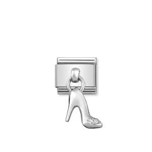 COMPOSABLE CLASSIC LINK 331800/07 STILETTO CHARM WITH CZ & 925 SILVER