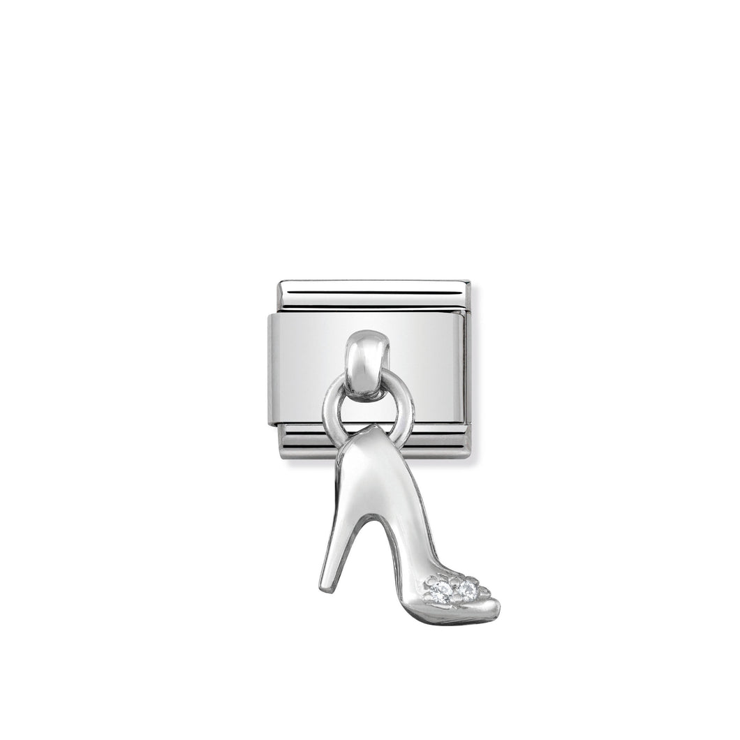 COMPOSABLE CLASSIC LINK 331800/07 STILETTO CHARM WITH CZ & 925 SILVER