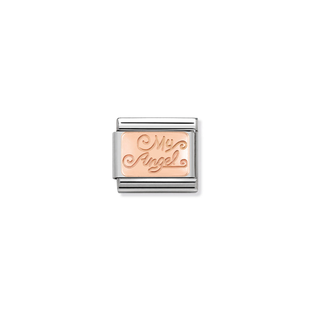 COMPOSABLE CLASSIC LINK 430101/21 MY ANGEL IN 9K ROSE GOLD