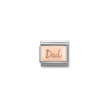 Load image into Gallery viewer, COMPOSABLE CLASSIC LINK 430101/32 DAD PLATE IN 9K ROSE GOLD
