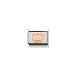 COMPOSABLE CLASSIC LINK 430104/20 DIAMOND EMERALD IN 9K ROSE GOLD