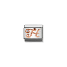 Load image into Gallery viewer, COMPOSABLE CLASSIC LINK 430310/08 LETTER H IN 9K ROSE GOLD
