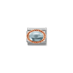 COMPOSABLE CLASSIC LINK 430507/30 BLUE TOPAZ IN 9K ROSE GOLD