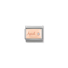 Load image into Gallery viewer, COMPOSABLE CLASSIC LINK 430508/04 APRIL DIAMOND IN 9K ROSE GOLD
