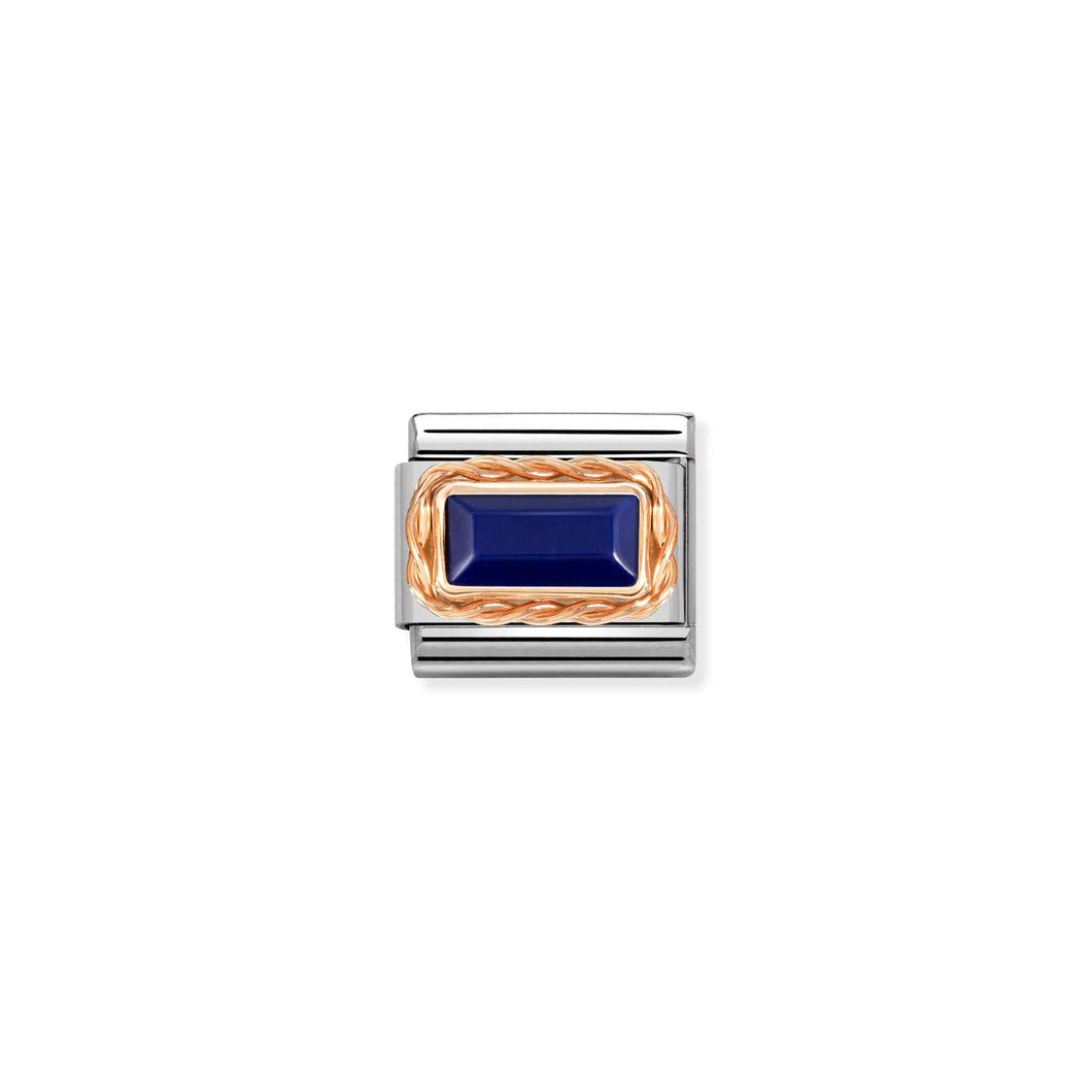 COMPOSABLE CLASSIC LINK 430512/09 LAPIS LAZULI IN 9K ROSE GOLD