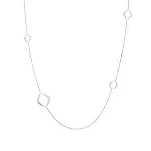 UNICA LONG NECKLACE 146405/005 SILVER PENDANTS
