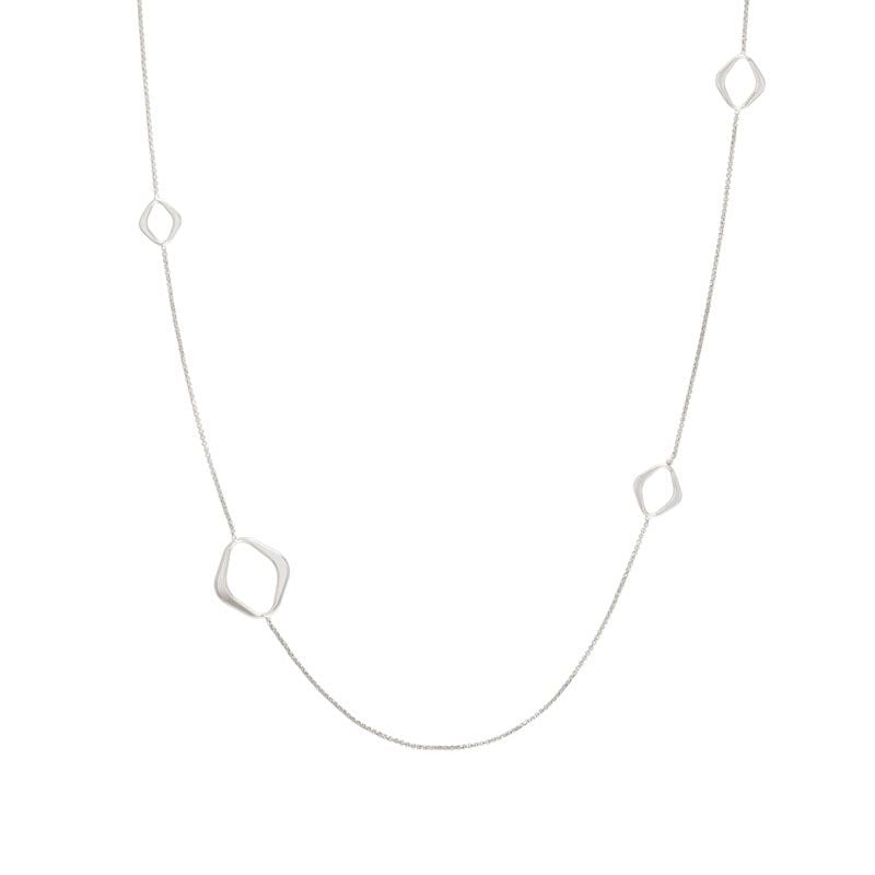 UNICA LONG NECKLACE 146405/005 SILVER PENDANTS