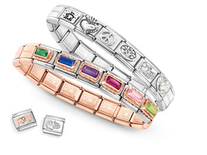 COMPOSABLE CLASSIC LINK 430604/001 VIOLET CZ IN 9K ROSE GOLD