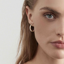 Load image into Gallery viewer, CHIC &amp; CHARM JOYFUL GOLD &amp; PINK CZ EARRING 148636/018

