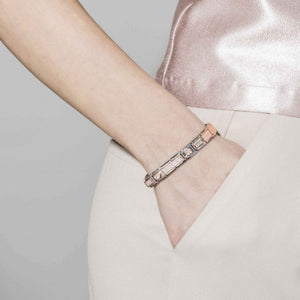 COMPOSABLE CLASSIC DOUBLE LINK 430731/01 PAVÉ WHITE CZ IN 9K ROSE GOLD