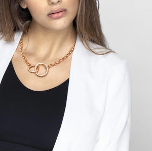INFINITO NECKLACE 028203/001 STAINLESS STEEL WITH CZ